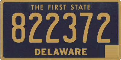 DE license plate 822372
