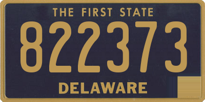 DE license plate 822373