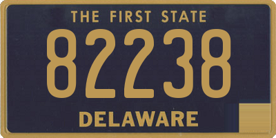 DE license plate 82238