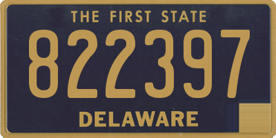 DE license plate 822397