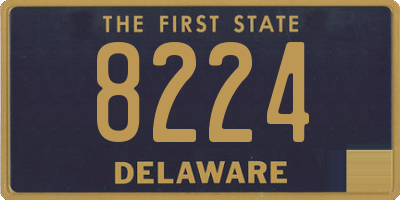 DE license plate 8224