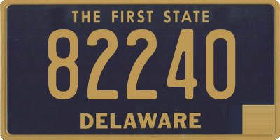DE license plate 82240