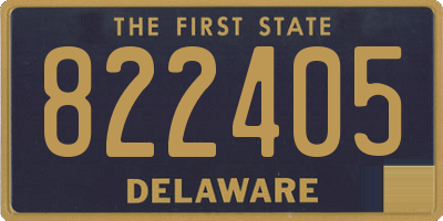 DE license plate 822405