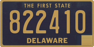 DE license plate 822410