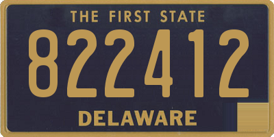 DE license plate 822412