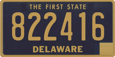 DE license plate 822416