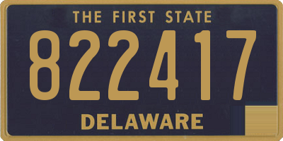 DE license plate 822417