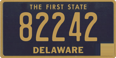 DE license plate 82242