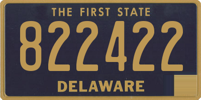 DE license plate 822422