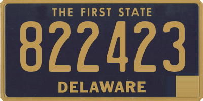 DE license plate 822423