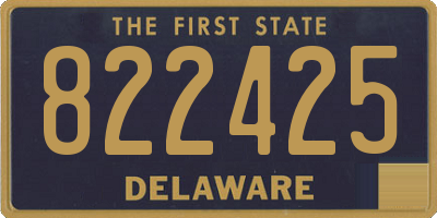 DE license plate 822425