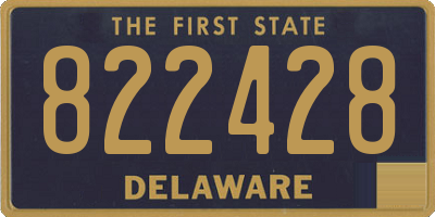 DE license plate 822428
