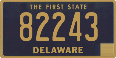 DE license plate 82243