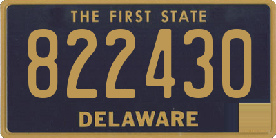DE license plate 822430
