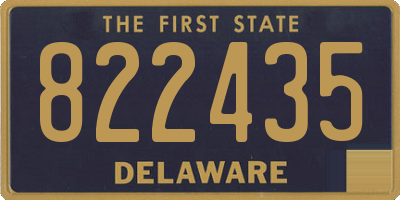 DE license plate 822435