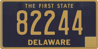 DE license plate 82244