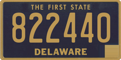 DE license plate 822440