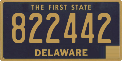 DE license plate 822442