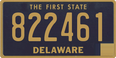 DE license plate 822461