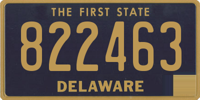 DE license plate 822463