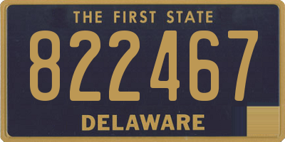 DE license plate 822467