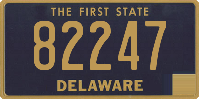 DE license plate 82247