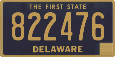 DE license plate 822476