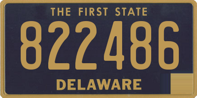 DE license plate 822486