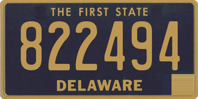 DE license plate 822494