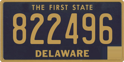 DE license plate 822496