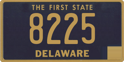 DE license plate 8225