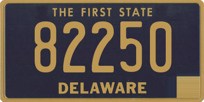 DE license plate 82250
