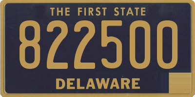 DE license plate 822500