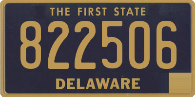 DE license plate 822506