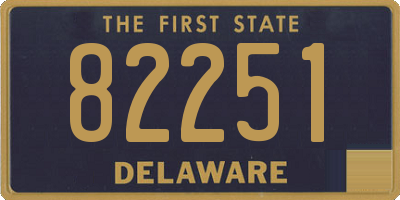 DE license plate 82251