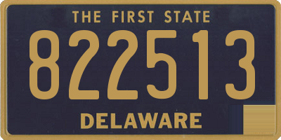 DE license plate 822513