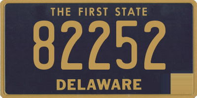 DE license plate 82252