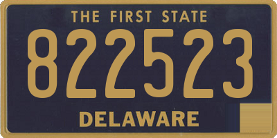 DE license plate 822523