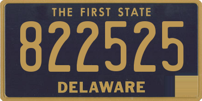 DE license plate 822525