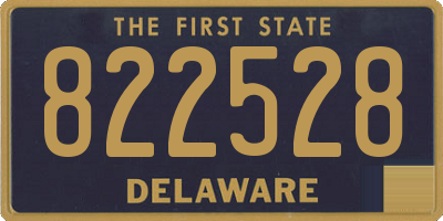 DE license plate 822528