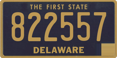 DE license plate 822557