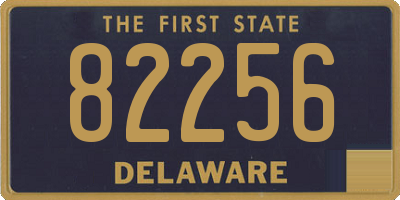 DE license plate 82256