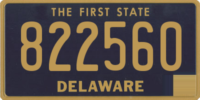 DE license plate 822560