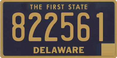 DE license plate 822561