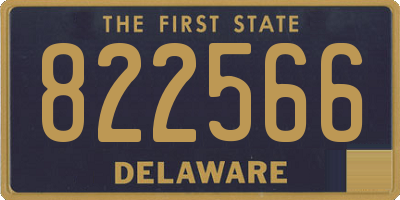 DE license plate 822566