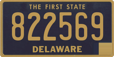 DE license plate 822569