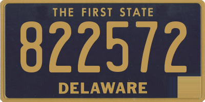 DE license plate 822572