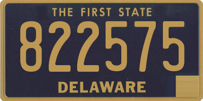 DE license plate 822575
