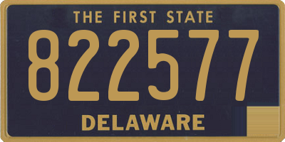 DE license plate 822577