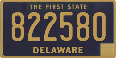 DE license plate 822580